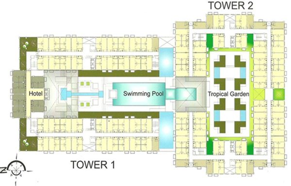 Point 8 Terrace Mansion Apartment site plan tower